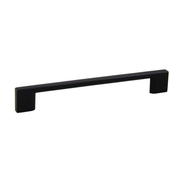 Crown 7-1/2" Miami Cabinet Pull with 6-3/10" Center to Center Matte Black Finish CHP83572BK